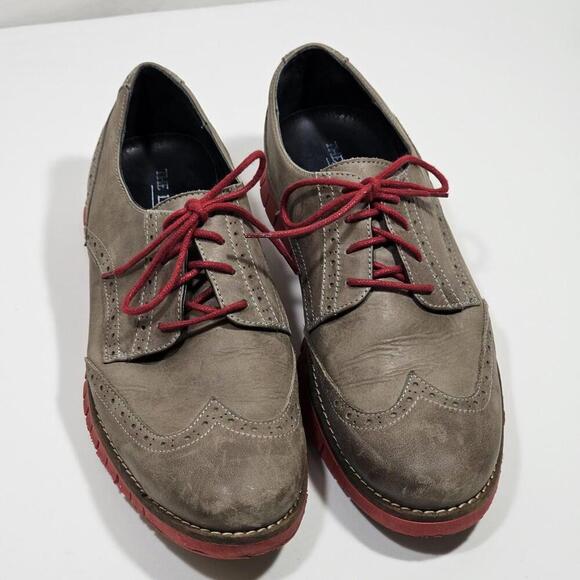 The Lisbon Walker Sint Maarten Brown / Red Mens Size EU 44 US 10 Hand Made Shoes main image 4